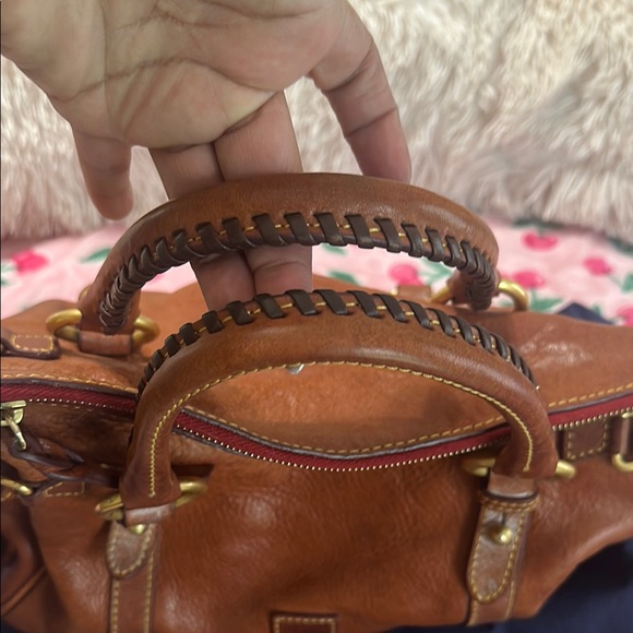 Dooney & Bourke Brown Satchel with Brass Hardware - Picture 6 of 16